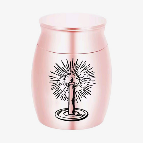 Kleine urne roségold mit - kleine,