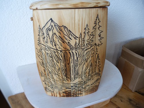 Bestattungsurne bergwelt - bestattungsurne,