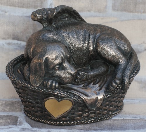 Hunde urne bronziert als - urne,