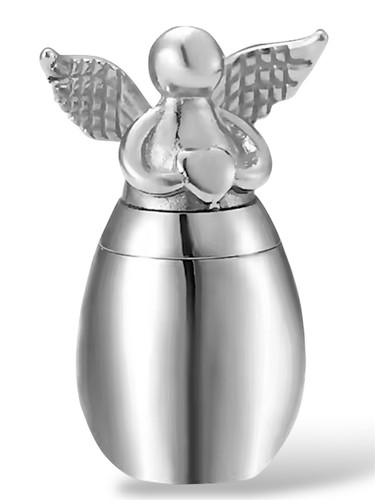 Urne mini edelstahl silber - urne,