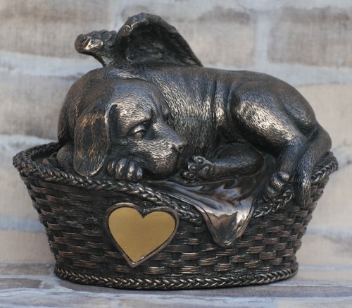 Hunde urne bronziert als - bronziert,