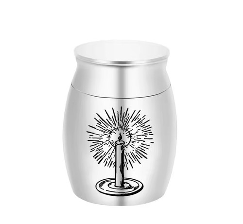 Kleine urne silberfarbig - kleine,